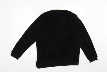 Love to lounge Womens Black Solid  Top Pyjama Top Size 12  - Disney Lion King
