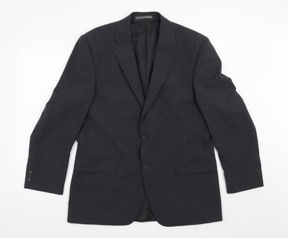 Mens UK Size 42 Preworn Regular Grey Suit Jacket