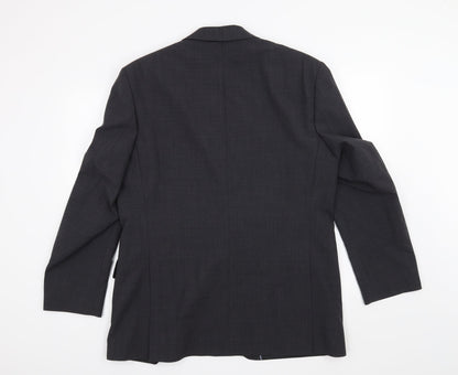 Mens UK Size 42 Preworn Regular Grey Suit Jacket
