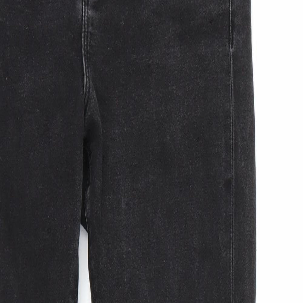 Womens UK Size 28 Preworn Regular Fit Skinny Black Jeans