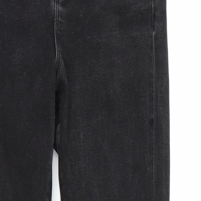 Womens UK Size 28 Preworn Regular Fit Skinny Black Jeans