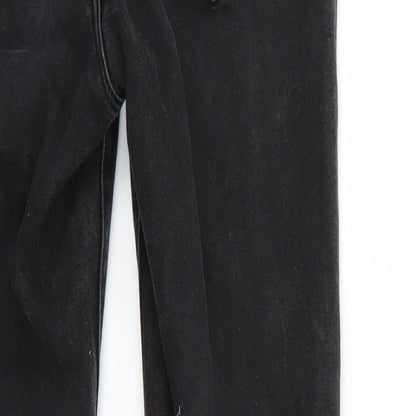 Womens UK Size 28 Preworn Regular Fit Skinny Black Jeans
