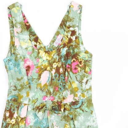 Be beau Womens Multicoloured Floral Rayon A-Line  Size 14  - l