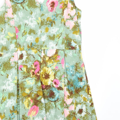 Be beau Womens Multicoloured Floral Rayon A-Line  Size 14  - l