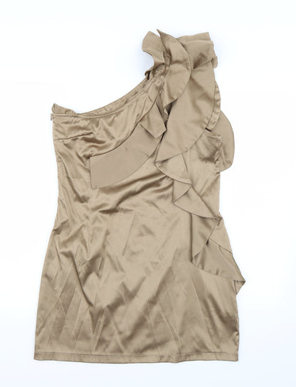 Lila Womens Gold   A-Line  Size 16