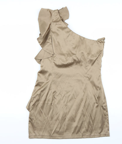 Lila Womens Gold   A-Line  Size 16