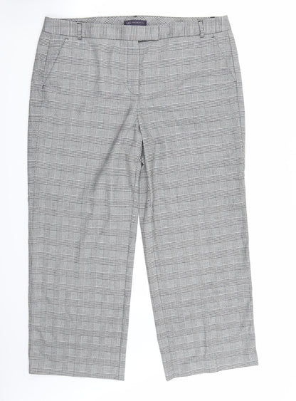 Womens UK Size 18 Marks and Spencer Regular Fit  White Trousers