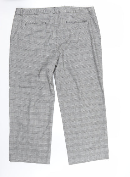 Womens UK Size 18 Marks and Spencer Regular Fit  White Trousers