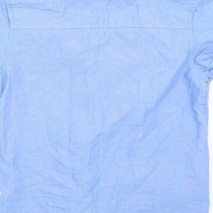 Rebel Boys Blue  Rayon Basic Button-Up Size 7-8 Years