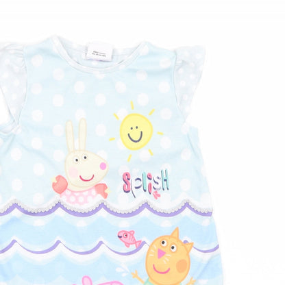 Pepper pig Girls Blue   A-Line  Size 12 Months