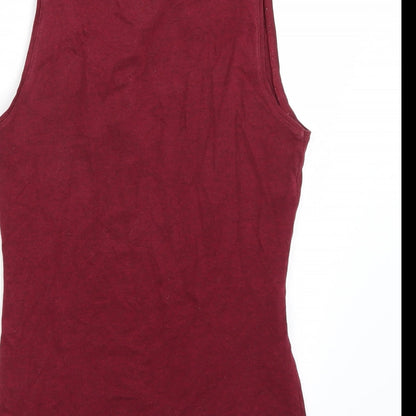 Womens UK Size S H&M Purple Basic T-Shirt