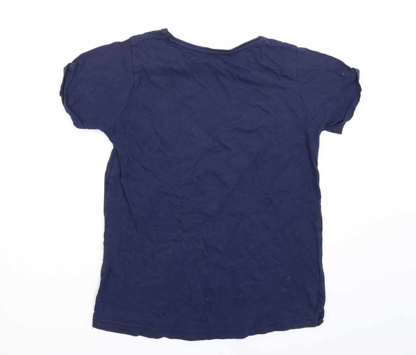 Young Dimension Girls Blue  Rayon Basic T-Shirt Size 12 Years