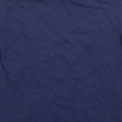 Young Dimension Girls Blue  Rayon Basic T-Shirt Size 12 Years