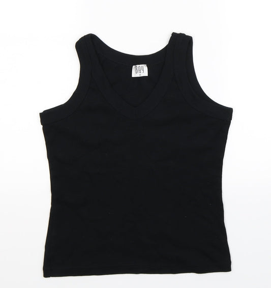 Bay Womens Black   Basic Tank Size 16