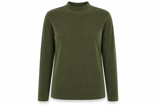 Text Womens Green  Knit Pullover Jumper Size M