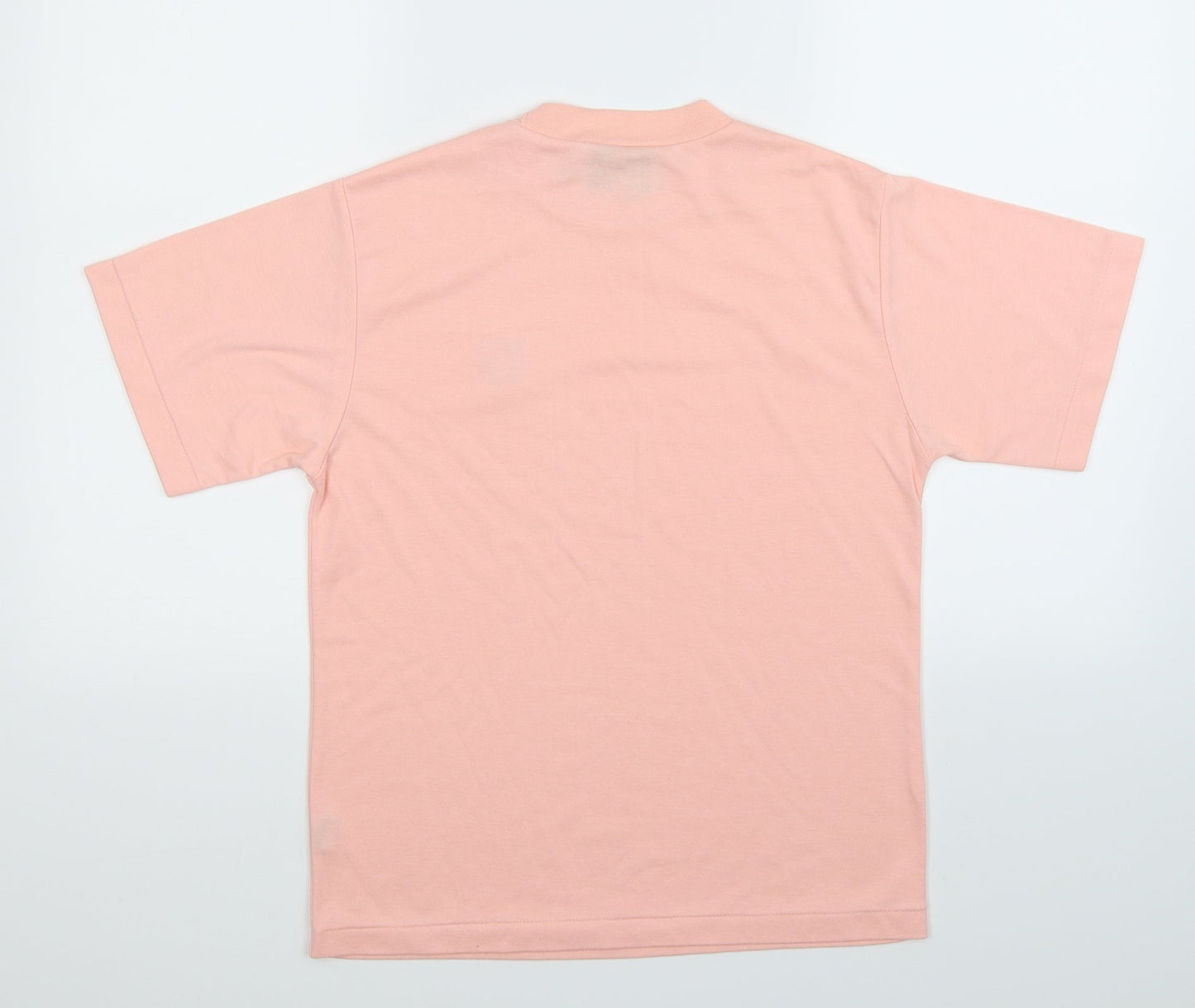 Womens UK Size M DASH Pink Basic T-Shirt