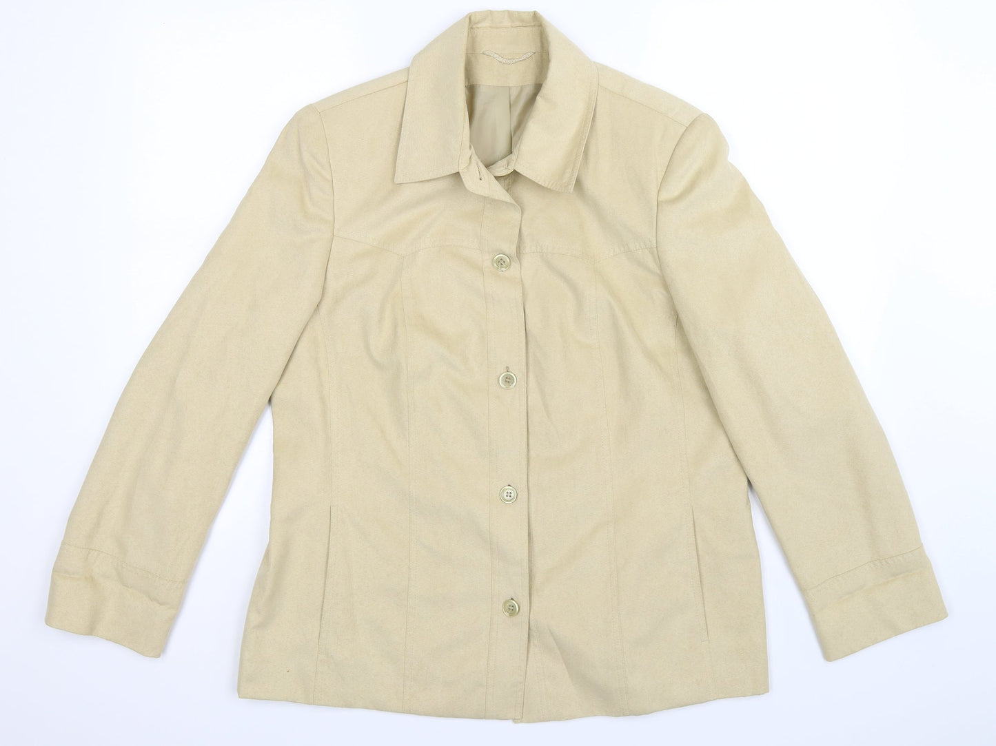 Womens UK Size 16 Rowlands Beige Jacket