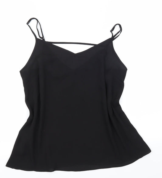 Primark Womens Black Striped  Basic Blouse Size 14