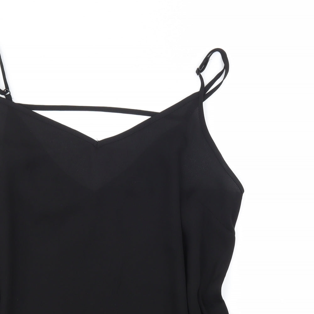 Primark Womens Black Striped  Basic Blouse Size 14