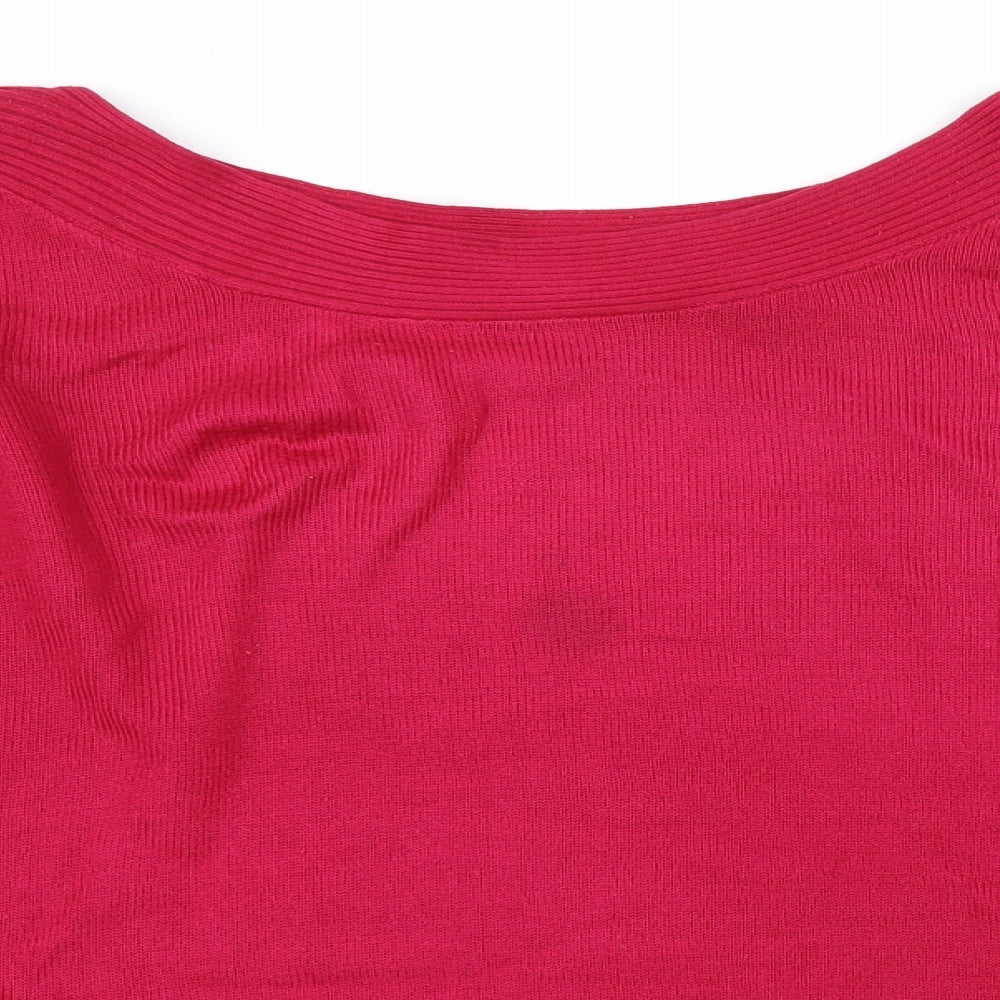 Bonmarché Womens Pink   Pullover Jumper Size 22