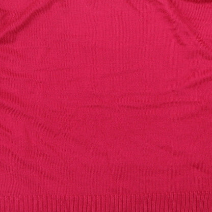 Bonmarché Womens Pink   Pullover Jumper Size 22