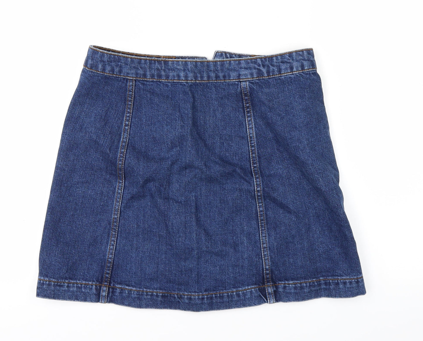 Womens UK Size 28 in Topshop A-Line Denim Skirt