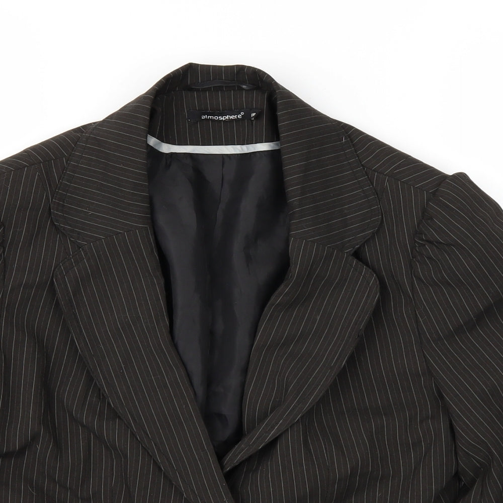 Womens UK Size 12 Atmosphere Brown Overcoat