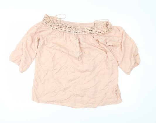 Peacocks Womens Pink   Basic T-Shirt Size 12