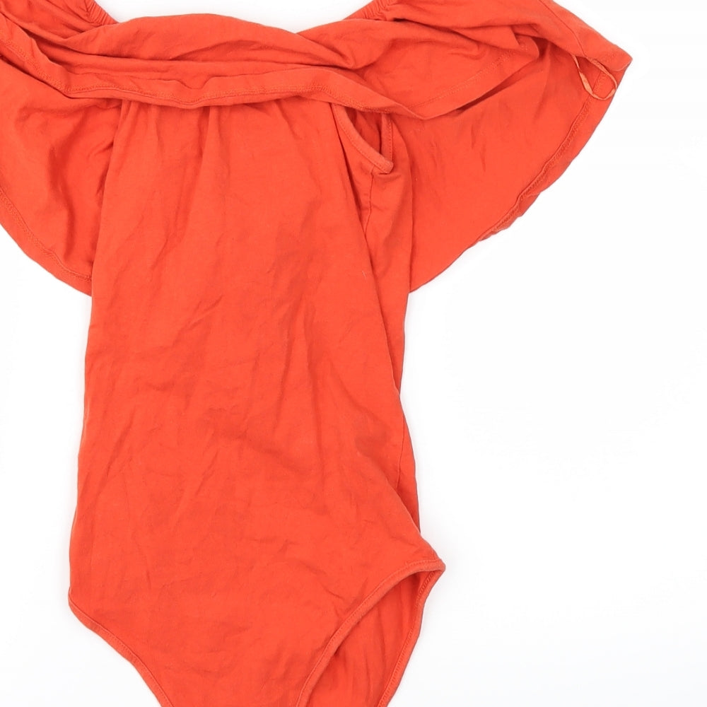 Primark Womens Orange   Basic T-Shirt Size 4