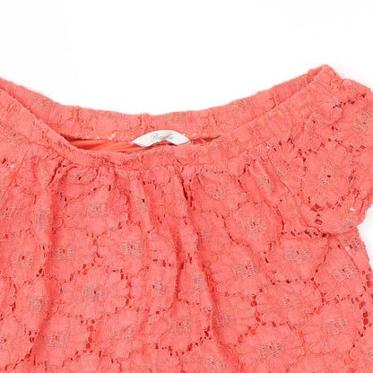 Peacocks Womens Pink   Basic T-Shirt Size 8