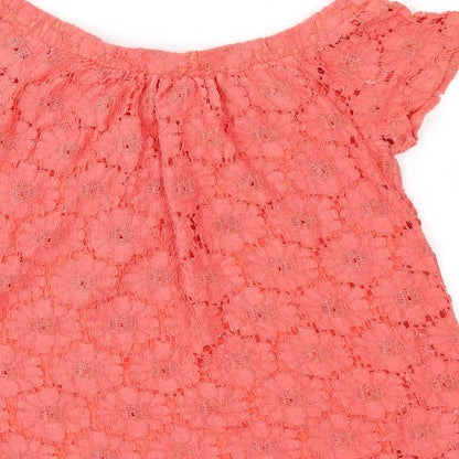 Peacocks Womens Pink   Basic T-Shirt Size 8