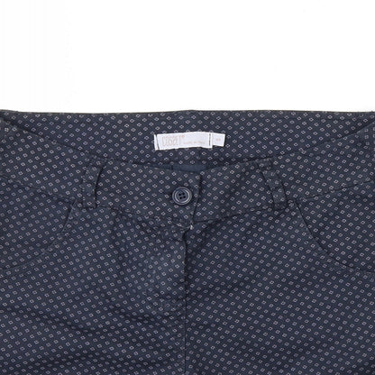 COSSET Womens Blue Polka Dot  Sweat Shorts Size S