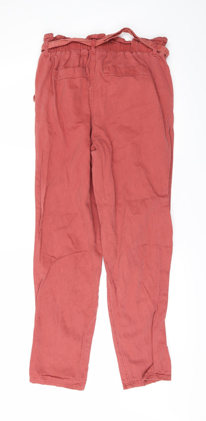 Womens UK Size 12 DenimCo Regular Fit Skinny Red Jeans