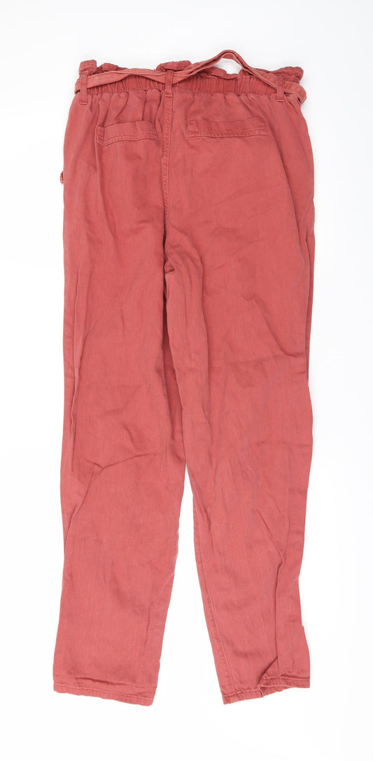 Womens UK Size 12 DenimCo Regular Fit Skinny Red Jeans