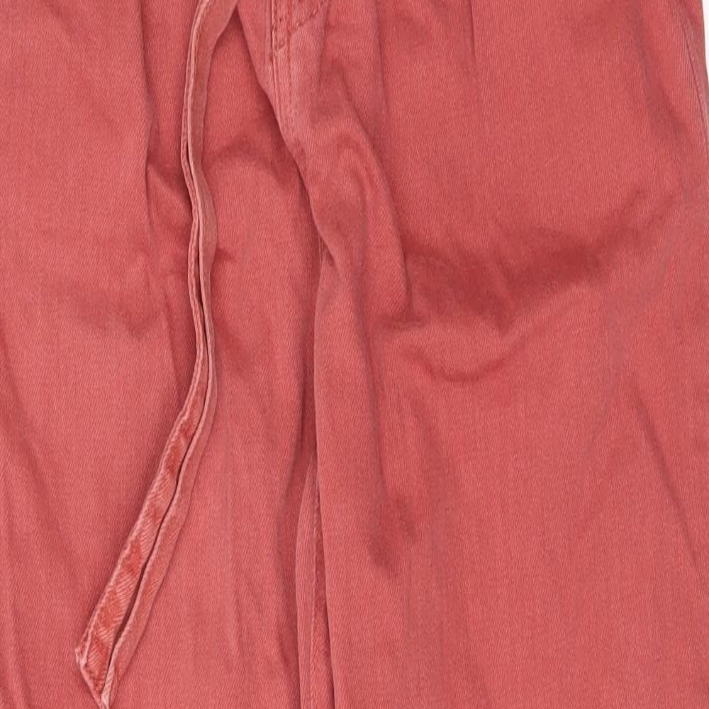 Womens UK Size 12 DenimCo Regular Fit Skinny Red Jeans