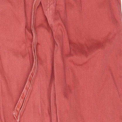 Womens UK Size 12 DenimCo Regular Fit Skinny Red Jeans