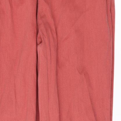 Womens UK Size 12 DenimCo Regular Fit Skinny Red Jeans
