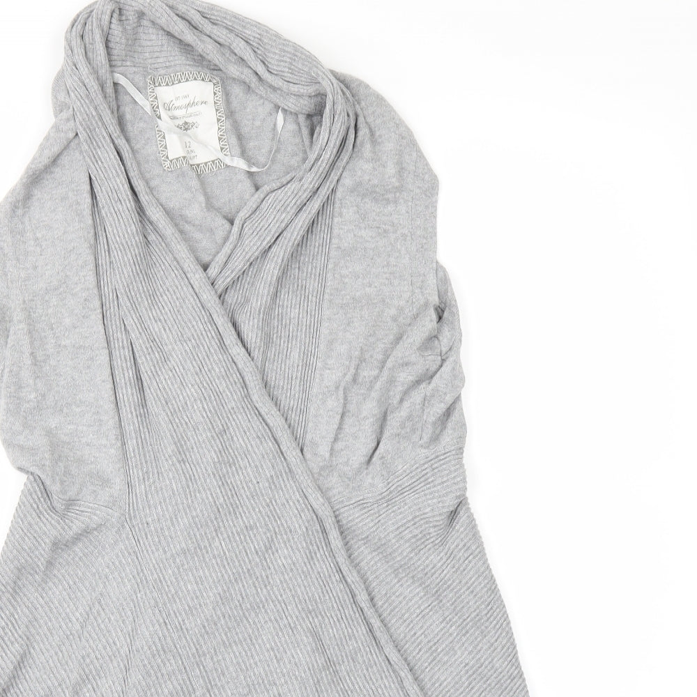 Atmosphere Womens Grey   Cardigan Jumper Size 12