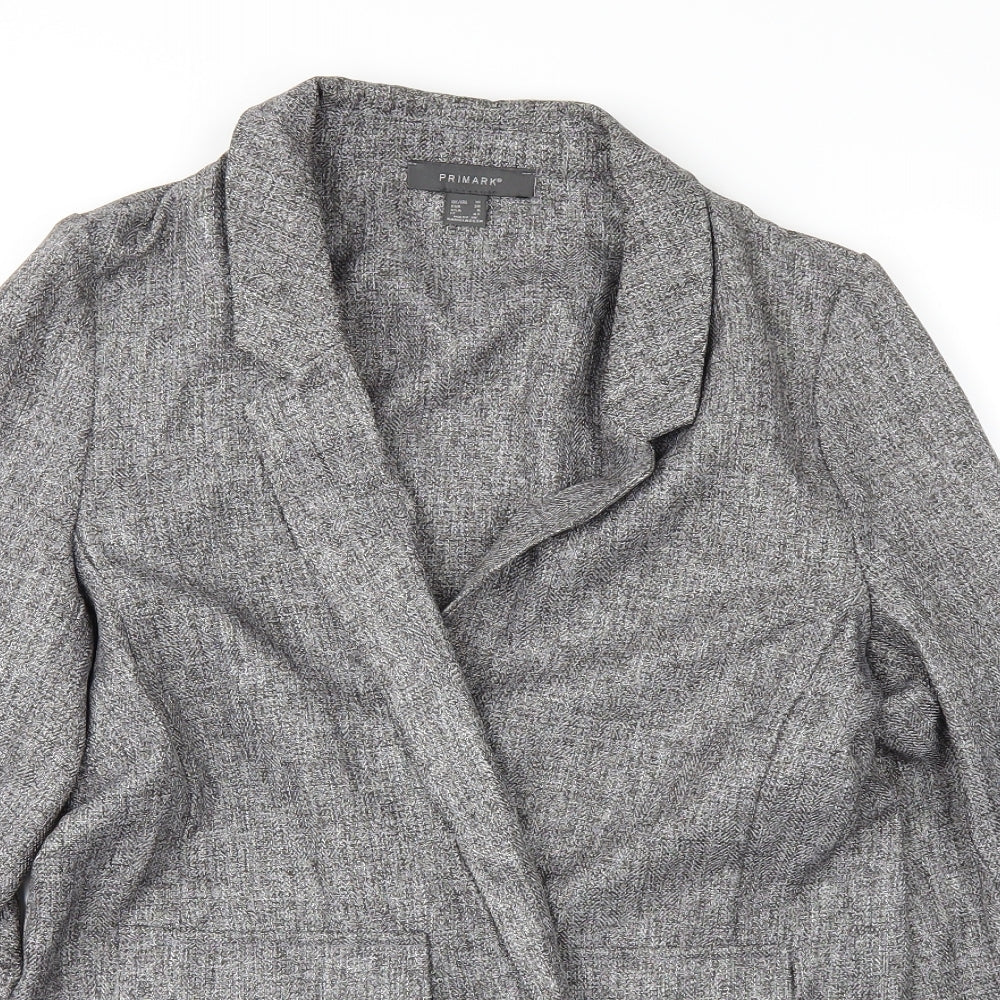 Primark Womens Grey   Overcoat Coat Size 10