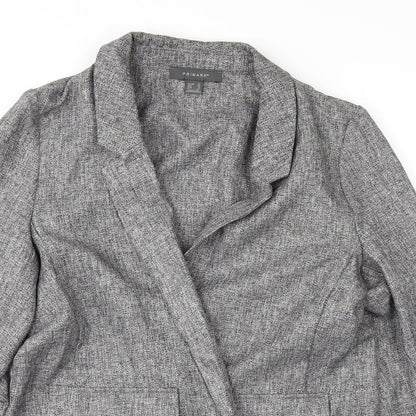 Primark Womens Grey   Overcoat Coat Size 10