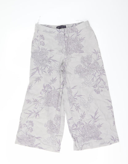 Womens UK Size 8 Marks and Spencer Regular Fit  Grey Trousers