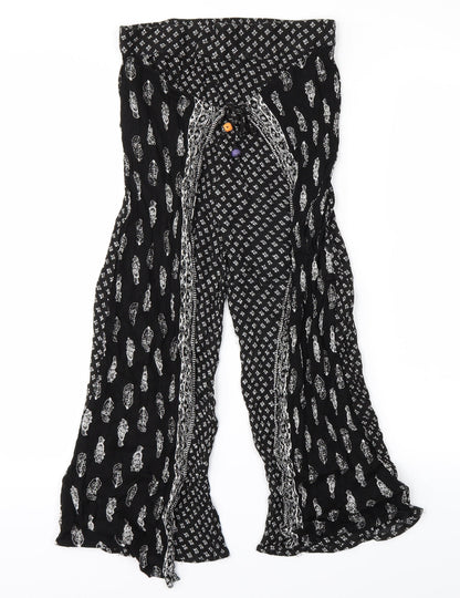 akas Womens Black   Trousers  Size 10 L20 in
