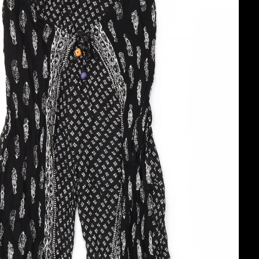 akas Womens Black   Trousers  Size 10 L20 in