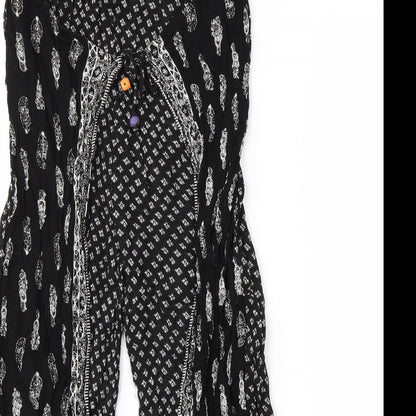 akas Womens Black   Trousers  Size 10 L20 in