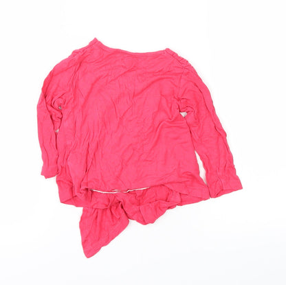 Preworn Girls Pink   Pullover Jumper Size 18-24 Months