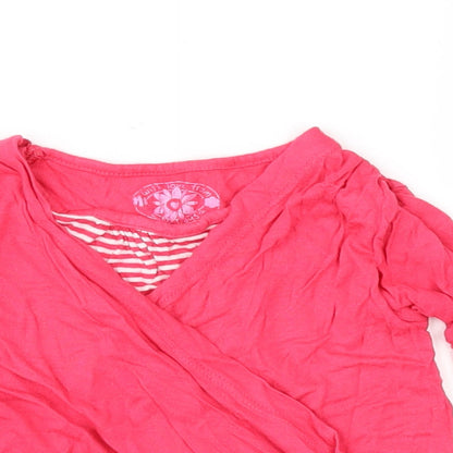 Preworn Girls Pink   Pullover Jumper Size 18-24 Months