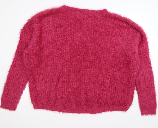 Primark Womens Pink  Knit Pullover Jumper Size 2XL  - super soft