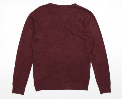 cedarwood state Mens Red  Knit Pullover Jumper Size M