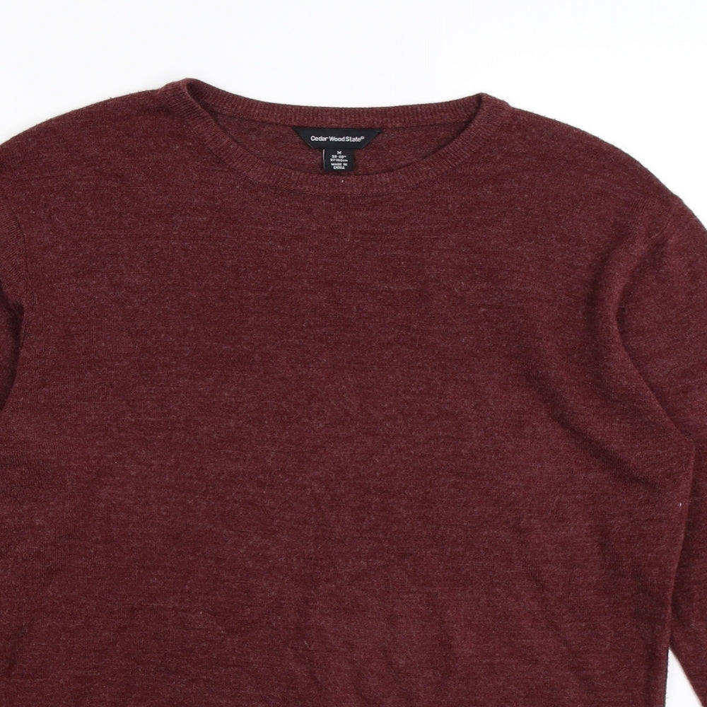 cedarwood state Mens Red  Knit Pullover Jumper Size M