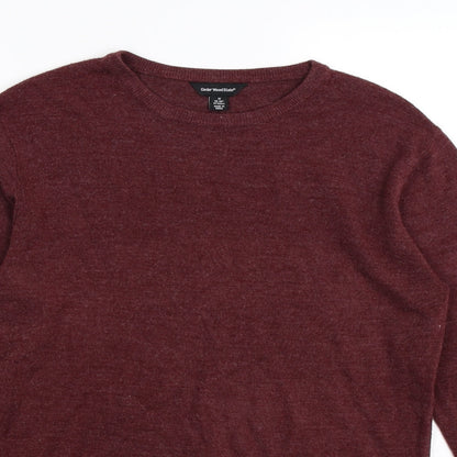 cedarwood state Mens Red  Knit Pullover Jumper Size M